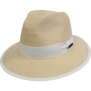 Natural Straw Toyo braid womens hat packable adjustable fedora summer white